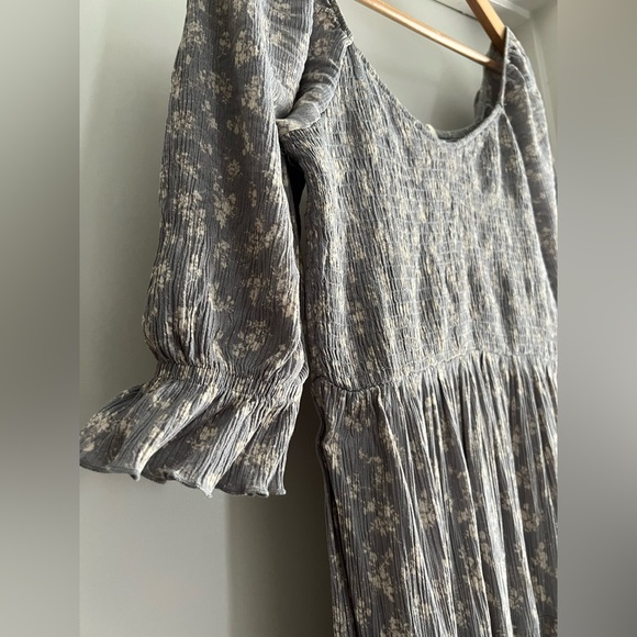 Dahl Elizabeth Dress Light Blue Floral Size Large Women’s - Picture 3 of 5